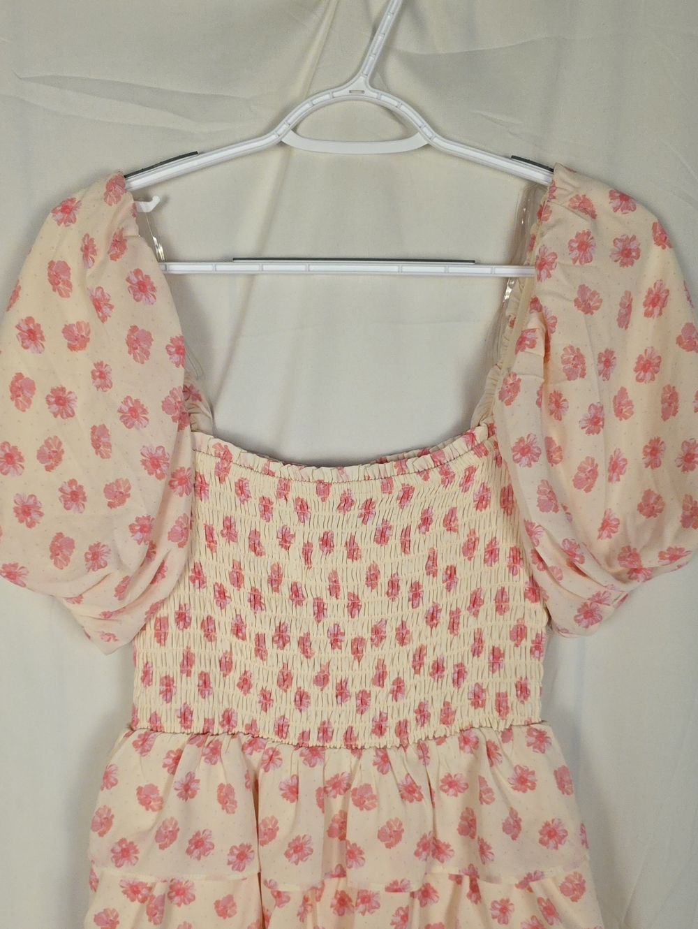 Maxi Pink Floral Smocked Dress - Picture 4 of 5